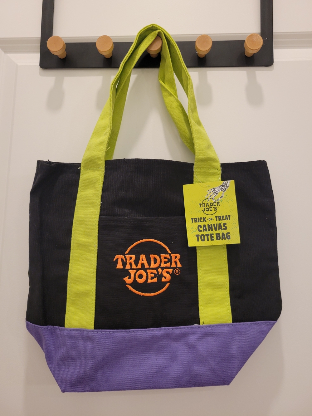 Trader Joe's Trick Or Treat Canvas Tote Bag